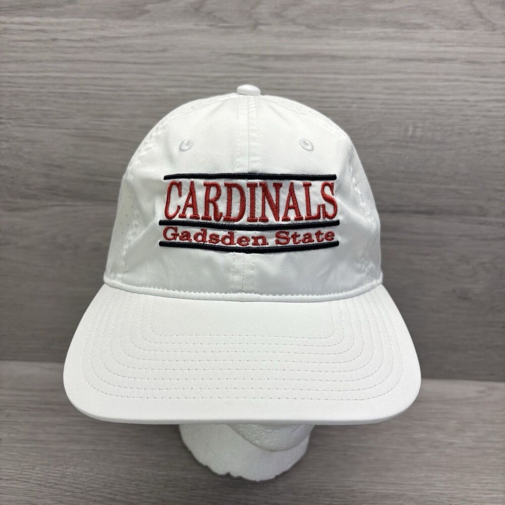 Gadsden State Cardinals White Perforated Hat Breathable Adjustable Cap Sporty